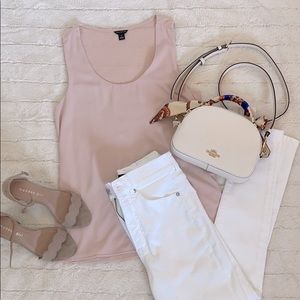 Ann Taylor Mixed Media Top